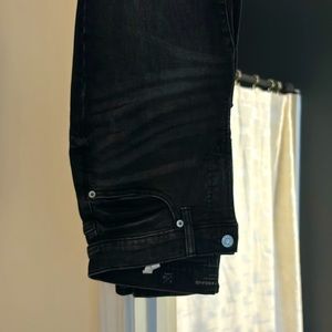 Lucky Brand women’s mid rise skinny Ava black jeans size 6 ankle short